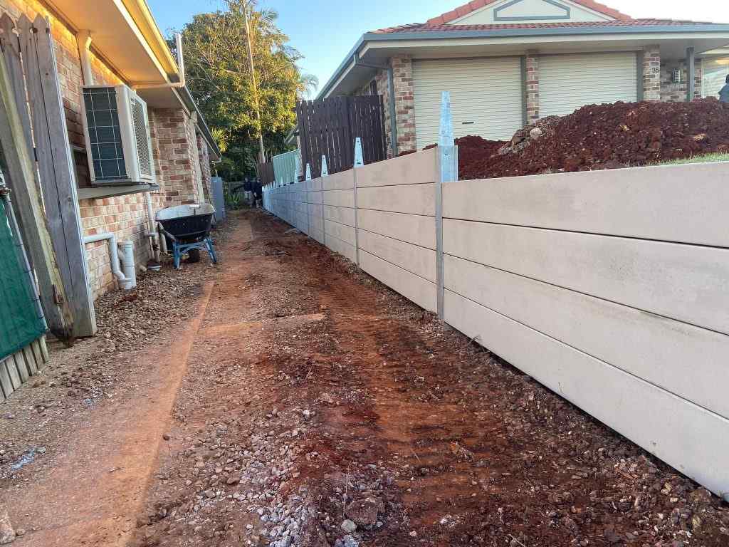 Concrete Retaining Wall Installation in Queensland