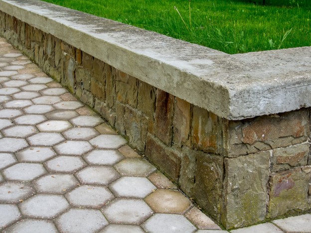 Concrete sleeper retaining walls in Queensland